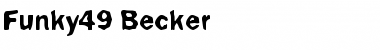 Funky49 Becker Regular Font