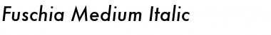 Fuschia Medium Italic