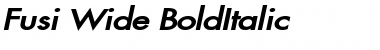 Fusi Wide BoldItalic Font