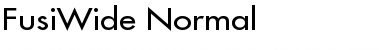 FusiWide Normal Font