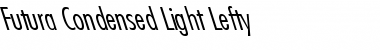 Futura-Condensed Light-Lefty Font