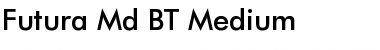 Futura Md BT Medium Font