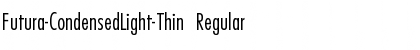 Futura-CondensedLight-Thin Regular Font