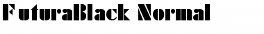 FuturaBlack Normal Font