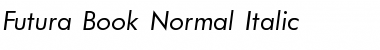 Futura_Book-Normal-Italic Font
