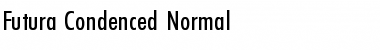 Futura_Condenced-Normal Regular Font