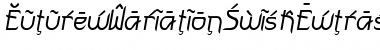 FuturexVariationSwishExtrasOblique Font