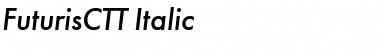 FuturisCTT Italic Font