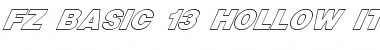 FZ BASIC 13 HOLLOW ITALIC Normal Font