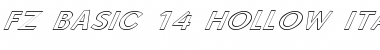 FZ BASIC 14 HOLLOW ITALIC Font