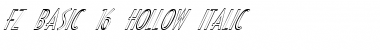 FZ BASIC 16 HOLLOW ITALIC Font