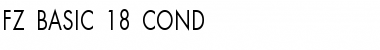 FZ BASIC 18 COND Font