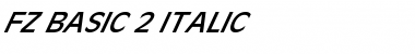 FZ BASIC 2 ITALIC Font