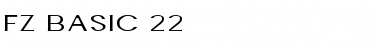 FZ BASIC 22 Normal Font