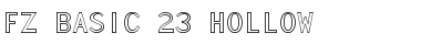 FZ BASIC 23 HOLLOW Font