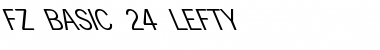 FZ BASIC 24 LEFTY Font