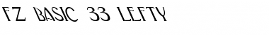 FZ BASIC 33 LEFTY Font