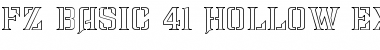 FZ BASIC 41 HOLLOW EX Normal Font