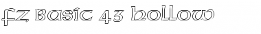 FZ BASIC 43 HOLLOW Font