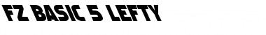 FZ BASIC 5 LEFTY Font