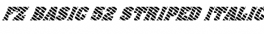 FZ BASIC 52 STRIPED ITALIC Font