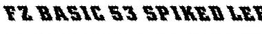 FZ BASIC 53 SPIKED LEFTY Font