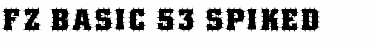 FZ BASIC 53 SPIKED Font