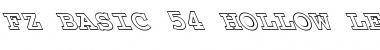 FZ BASIC 54 HOLLOW LEFTY Bold Font