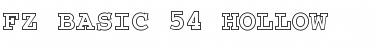 FZ BASIC 54 HOLLOW Bold Font