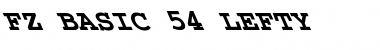 FZ BASIC 54 LEFTY Bold Font