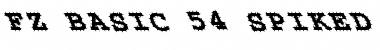 FZ BASIC 54 SPIKED LEFTY Normal Font