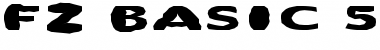 FZ BASIC 55 MANGLED EX Normal Font