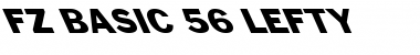 FZ BASIC 56 LEFTY Normal Font
