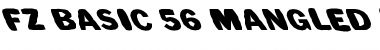 FZ BASIC 56 MANGLED LEFTY Font