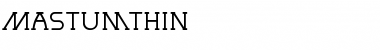 MastumThin Regular Font