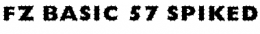 FZ BASIC 57 SPIKED Font