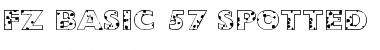 FZ BASIC 57 SPOTTED Font