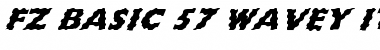 FZ BASIC 57 WAVEY ITALIC Font