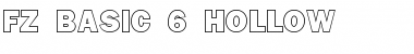 FZ BASIC 6 HOLLOW Normal Font