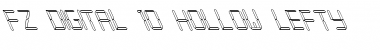 FZ DIGITAL 10 HOLLOW LEFTY Normal Font