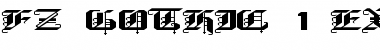 FZ GOTHIC 1 EX Font