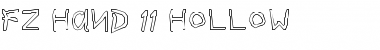 FZ HAND 11 HOLLOW Font