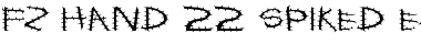 FZ HAND 22 SPIKED EX Normal Font