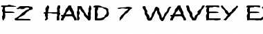 FZ HAND 7 WAVEY EX Normal Font