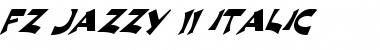 FZ JAZZY 11 ITALIC Normal Font