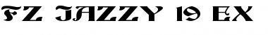 FZ JAZZY 19 EX Medium Font