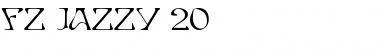 FZ JAZZY 20 Normal Font