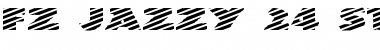 FZ JAZZY 24 STRIPED EX Font