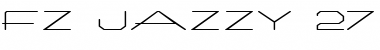 FZ JAZZY 27 EX Normal Font