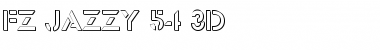 FZ JAZZY 54 3D Normal Font